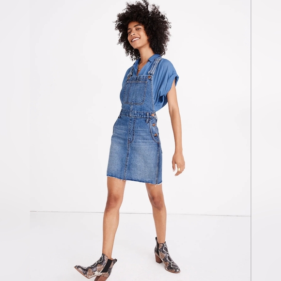 Madewell Dresses & Skirts - Madewell Blue Denim Overall Dress 14